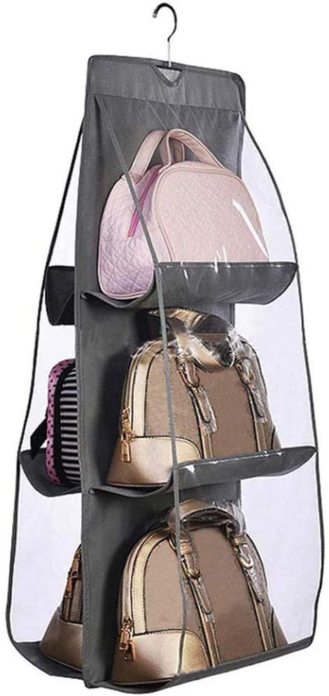 61tG81gq0+L._AC_SL1001_ Organizador de Carteras Colgante de 6 Compartimientos – Protección Antipolvo y Visibilidad Total