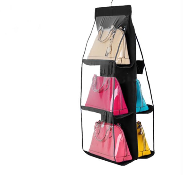 CARTERA 1 OK Organizador de Carteras Colgante de 6 Compartimientos – Protección Antipolvo y Visibilidad Total