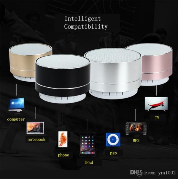 Mini Parlante Bluetooth Portátil Recargable con Manos Libres y Control de Música